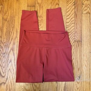 Allfenix Women’s Coral High-Waisted 7/8 Length Leggings Size Large
